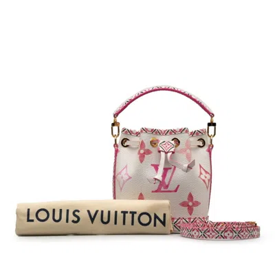 Pre-owned Louis Vuitton Rose White Pvc Leather Shoulder Bag ()