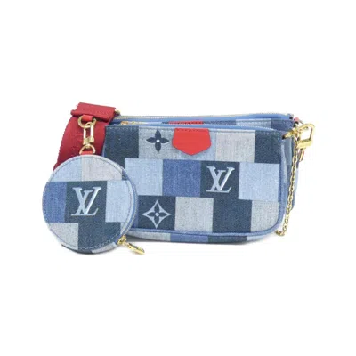 Pre-owned Louis Vuitton Rouge Canvas Pochette Shoulder Bag ()
