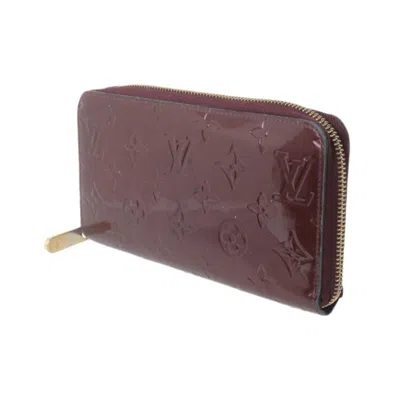 Pre-owned Louis Vuitton Rouge Fauviste Vernis Long Wallet (bi-fold) ()