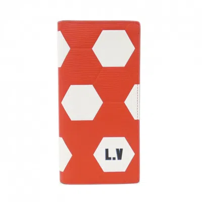 Pre-owned Louis Vuitton Rouge Long Wallet (bi-fold) ()