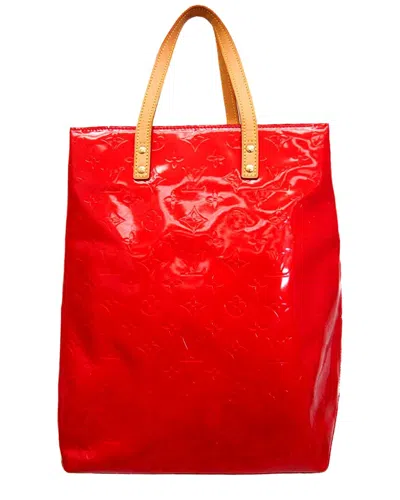 Pre-owned Louis Vuitton Rouge Monogram Vernis Shoulder Bag (authentic )