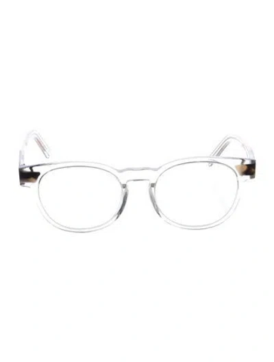 Pre-owned Louis Vuitton Round Clear Sunglasses In Gold