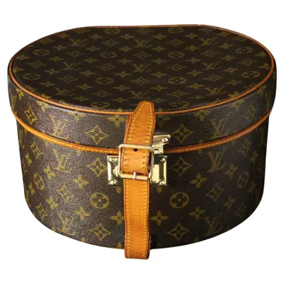 Pre-owned Louis Vuitton Round  Hat Trunk 30 Cm,  Hat Box,  Bag In Brown