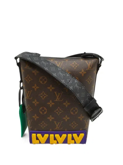Pre-owned Louis Vuitton Rubber Cruiser Monogram Messenger Bag In Brown