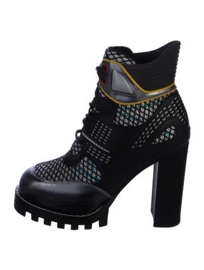 Pre-owned Louis Vuitton Rubber Rain Boots In Black