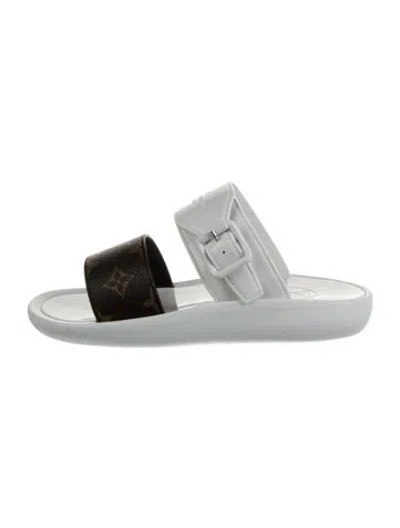 Pre-owned Louis Vuitton Rubber Slides In Multi