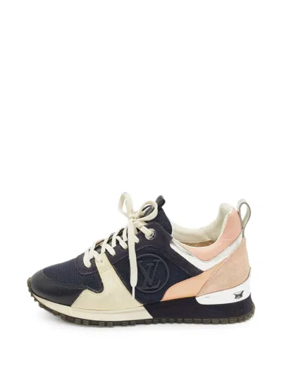 Pre-owned Louis Vuitton Run Away Mesh Sneakers In Blue