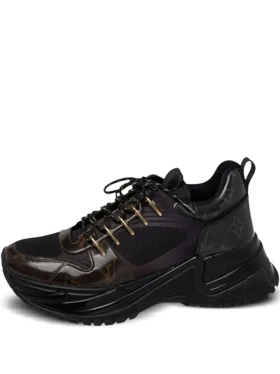 Pre-owned Louis Vuitton Run Away Pulse Monogram-embellished Sneakers