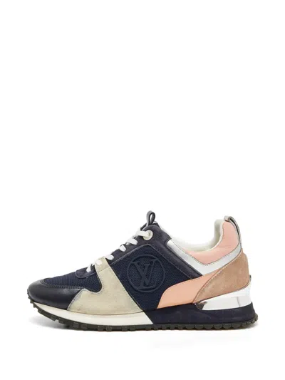 Pre-owned Louis Vuitton Run Away Sneakers In Blue