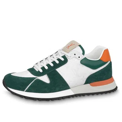 Pre-owned Louis Vuitton Run Away Sneakers 'white Green Orange'