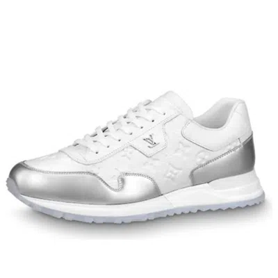 Louis Vuitton Run Away Sneakers 'white Monogram With Silver' In Multi