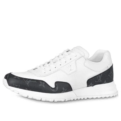 Louis Vuitton Run Away Sneakers 'white With Black Monogram' In Multi