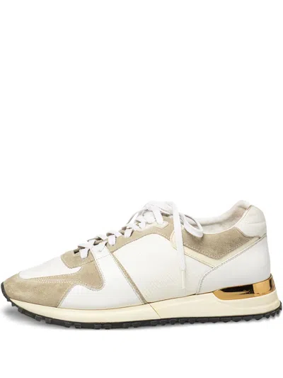 Pre-owned Louis Vuitton Run Away Suede-panelled Sneakers