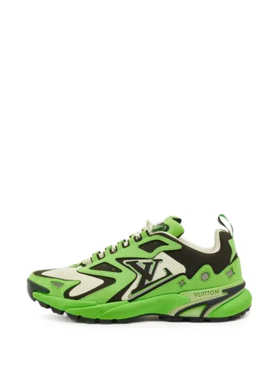 Pre-owned Louis Vuitton Runner Tatic Lace-up Sneakers In Green