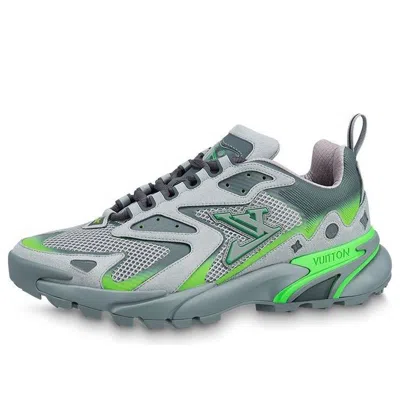 Pre-owned Louis Vuitton Runner Tatic Sneakers 'grey Neon Green'