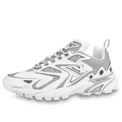 Louis Vuitton Runner Tatic Sneakers 'white Grey' In Gray