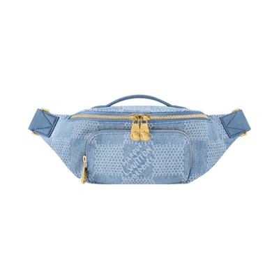 Pre-owned Louis Vuitton Rush Bumbag 'damier Denim 3d Cotton Canvas' | Blue | Men's Size Onesize