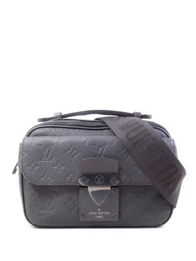 Pre-owned Louis Vuitton S Lock Messenger In Black