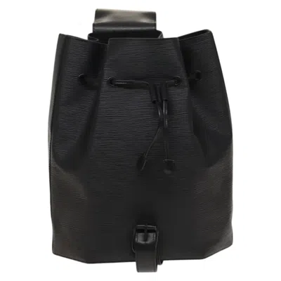 Pre-owned Louis Vuitton Sac A Dos Black Leather Shoulder Bag ()