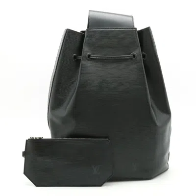Pre-owned Louis Vuitton Sac A Dos Leather Tote Bag () In Black