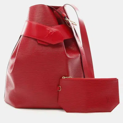 Pre-owned Louis Vuitton Sac De Paul Castilian Red Epi Leather Shoulder Bag