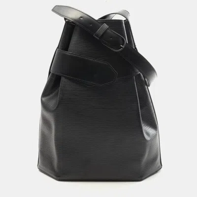 Pre-owned Louis Vuitton Sac De Paul Gm Black Epi Leather Shoulder Bag