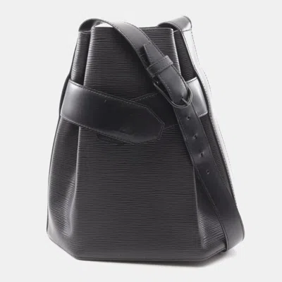 Pre-owned Louis Vuitton Sac De Paul Pm Black Epi Leather Shoulder Bag