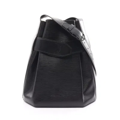 Pre-owned Louis Vuitton Sac De Paul Pm Epi Noir Shoulder Bag Leather In Black