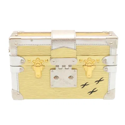 Pre-owned Louis Vuitton Sac Petit Malle Silver Leather Shoulder Bag ()