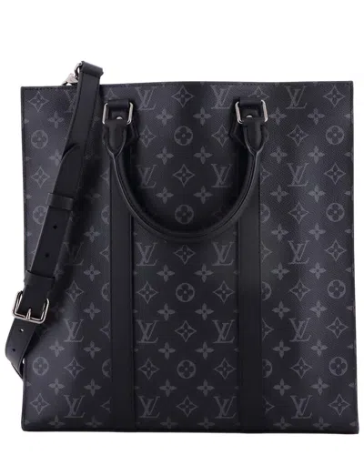 Louis Vuitton Sac Plat Bag Monogram Eclipse Canvas (authentic Pre-loved)