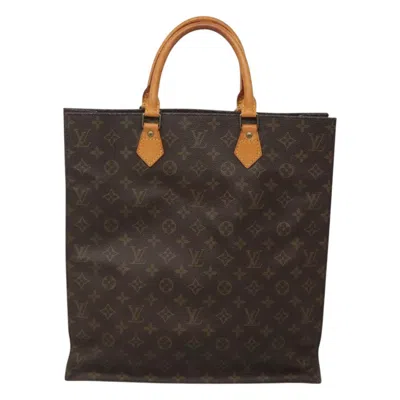 Pre-owned Louis Vuitton Sac Plat Brown Canvas Tote Bag ()
