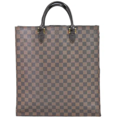 Pre-owned Louis Vuitton Sac Plat Brown Canvas Tote Bag ()