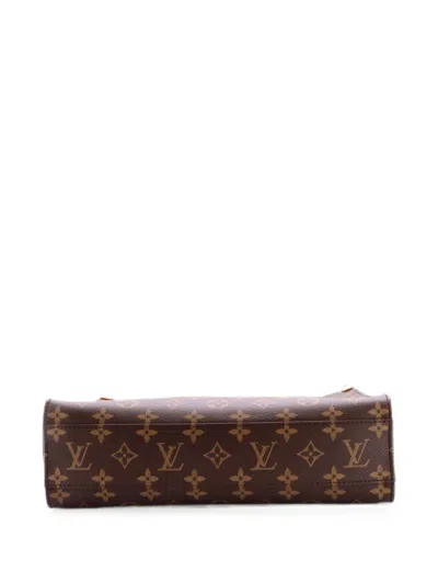Pre-owned Louis Vuitton Sac Plat Nm Bag Monogram Canvas Pm Shoulder Bag In Brown