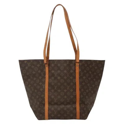 Pre-owned Louis Vuitton Sac Shopping Brown Canvas Tote Bag ()