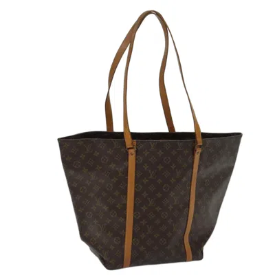 Pre-owned Louis Vuitton Sac Shopping Brown Canvas Tote Bag ()