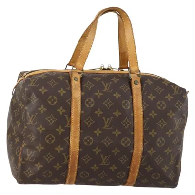 Pre-owned Louis Vuitton Sac Souple Handbag Monogram Canvas Brown Canvas Travel Bag Bag ()