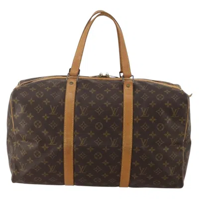 Pre-owned Louis Vuitton Sac Souple Monogram Canvas Brown Canvas Travel Bag Bag ()