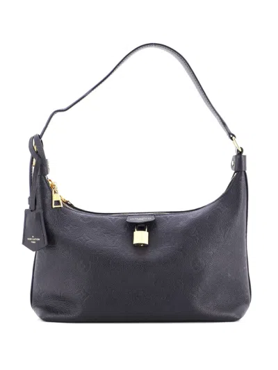 Pre-owned Louis Vuitton Sac Sport Nm Handbag Monogram Empreinte Leather Hobo Bag In Black