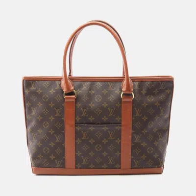 Pre-owned Louis Vuitton Sac Weekend Brown Monogram Canvas Pm Shoulder Tote