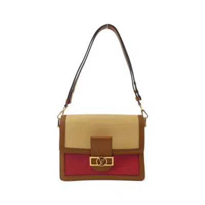Pre-owned Louis Vuitton Sacrlet Leather Shoulder Bag () In Red