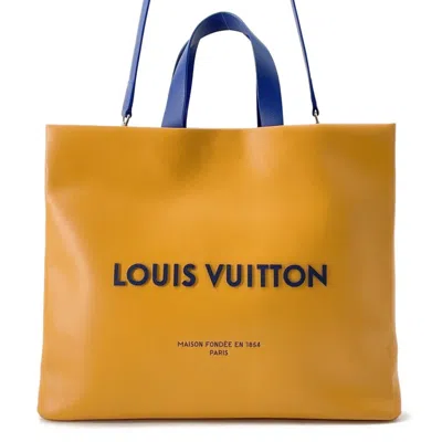 Pre-owned Louis Vuitton Saffron Leather Shoulder Bag Tote Bag () In Orange