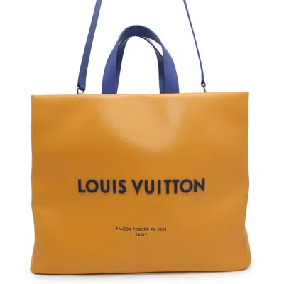 Pre-owned Louis Vuitton Saffron Leather Shoulder Bag Tote Bag () In Orange