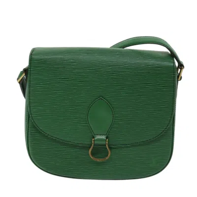 Pre-owned Louis Vuitton Saint Cloud Leather Shoulder Bag () In Green