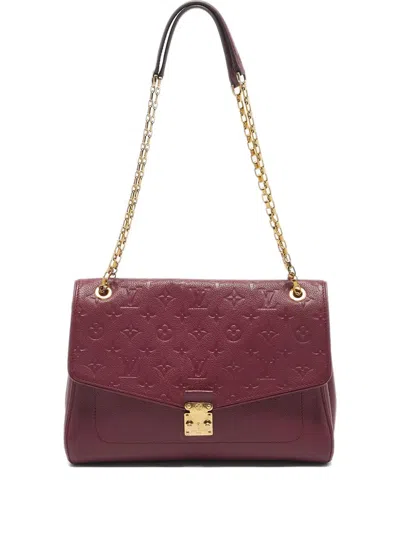 Pre-owned Louis Vuitton Saint Germain Mm Shoulder Bag In Red