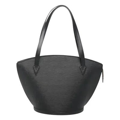 Pre-owned Louis Vuitton Saint Jacques Black Leather Tote Bag ()