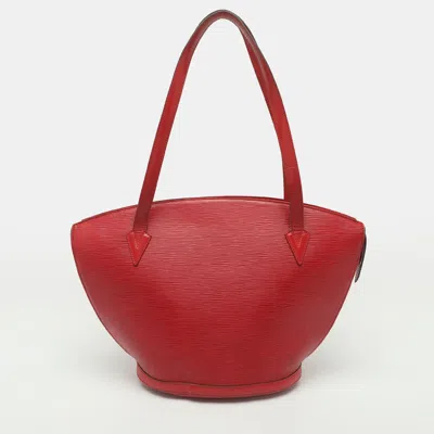 Pre-owned Louis Vuitton Saint Jacques Gm Castilian Red Epi Leather Bag
