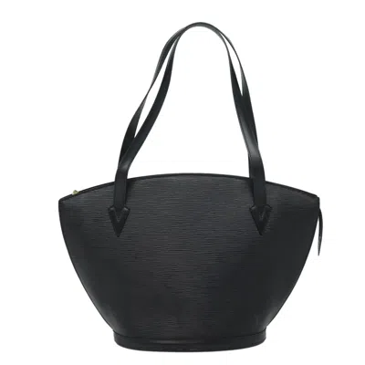 Pre-owned Louis Vuitton Saint Jacques Leather Shoulder Bag () In Black