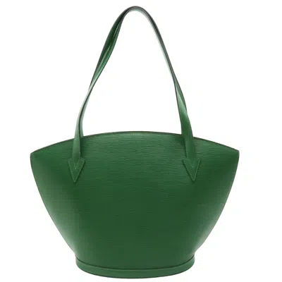 Pre-owned Louis Vuitton Saint Jacques Leather Shoulder Bag () In Green