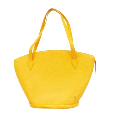 Pre-owned Louis Vuitton Saint Jacques Leather Shoulder Bag () In Yellow