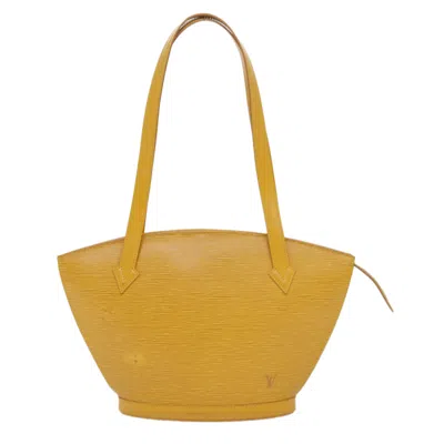 Pre-owned Louis Vuitton Saint Jacques Leather Shoulder Bag () In Yellow